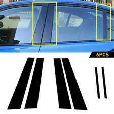 For Dodge Charger 2011-2021 6pc Black Pillar Posts Set Door Trim Piano Cover Kit