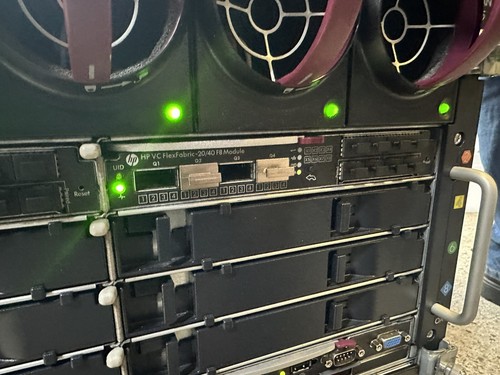 HPE BladeSystem C7000 NO BLADES NO RAM NO DRIVE TESTED WORKING + POWER SUPPLY#SS - Picture 8 of 12