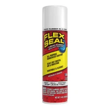 Aerosol Liquid Rubber Sealant Coating - Waterproof Protection - White 14 oz.