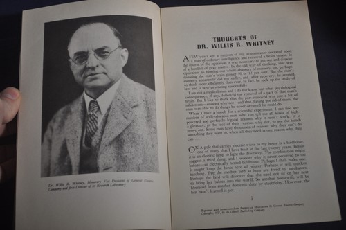 1944 Things I've been Thinking About by Dr Willis R Whitney - General Electric - Picture 4 of 8