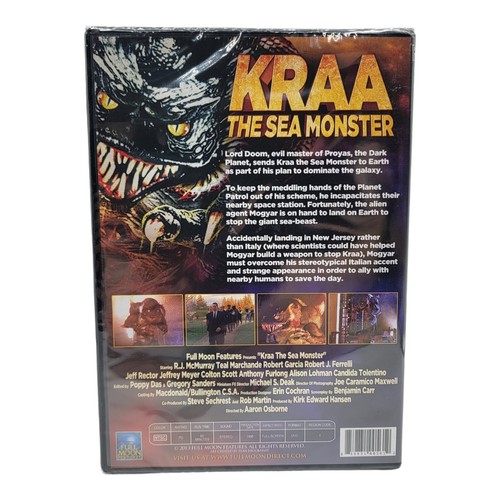 Kraa The Sea Monster DVD Sci-Fi Action Godzilla Fantasy Cult 90s Retro - Picture 2 of 2