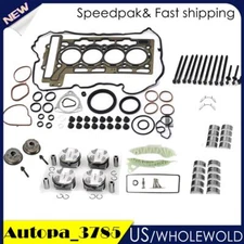 N12 N16 1.6L Engine Rebuild Kit - PISTON & RING Head Bolts Bearings Set for BMW