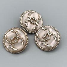 Knöpfe Set 3 St 25mm Ersatzknöpfe Metall Gr...