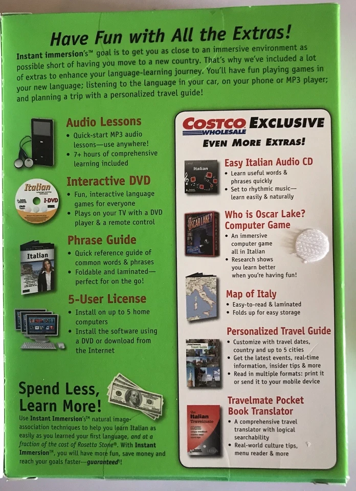 Instant Immersion Italian Levels 1, 2 & 3 (New in sealed box) - Image 4 of 4