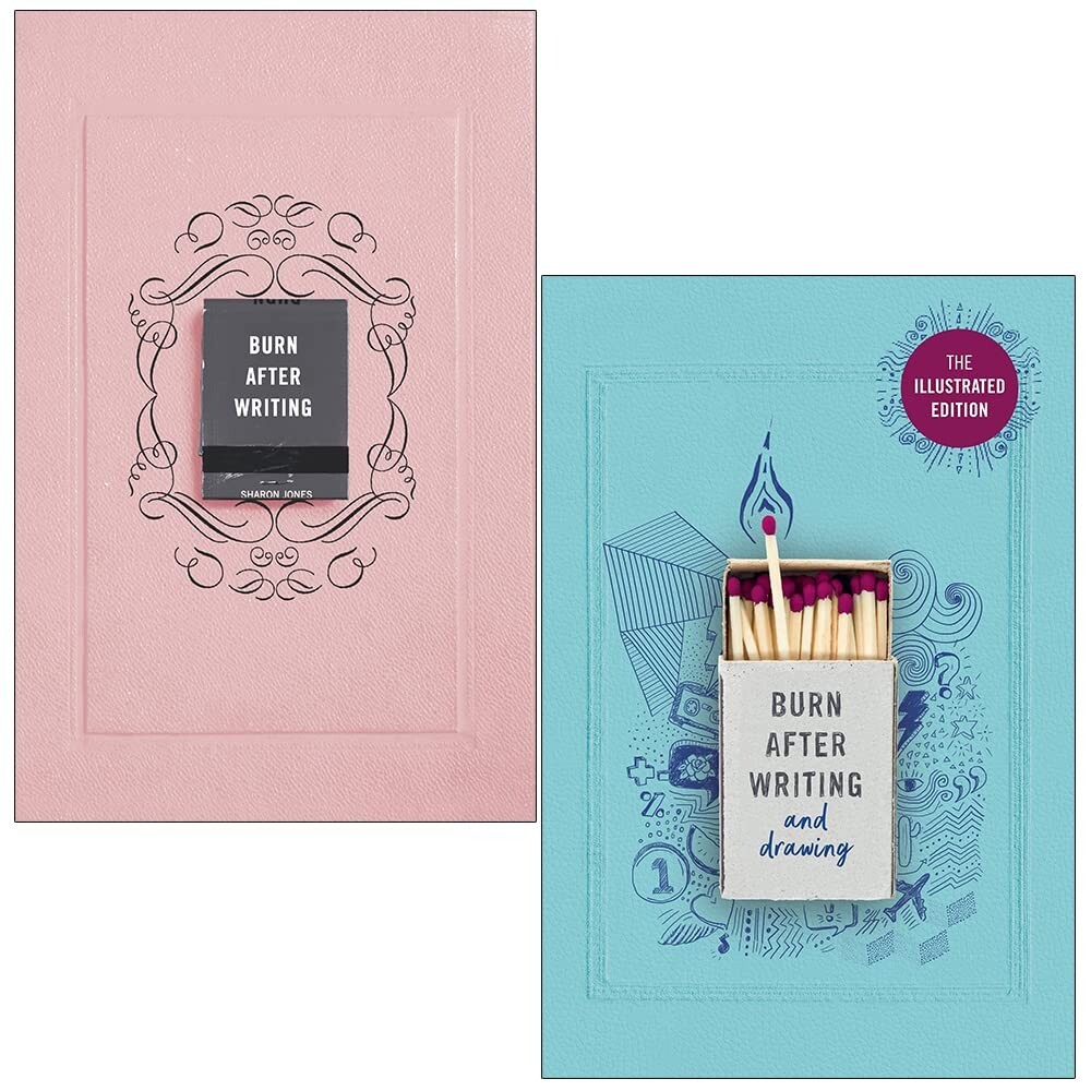 Burn After Writing, Burn After Writing and Drawing Illustrated 2 Books Set