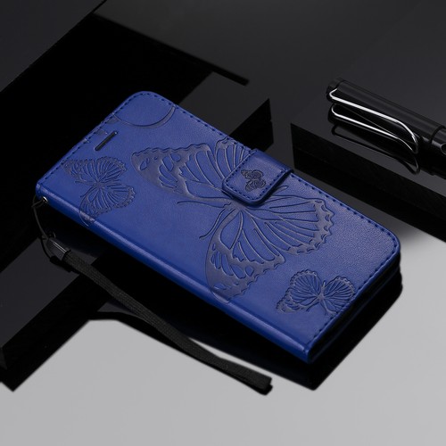 Butterfly Pattern PU Leather Flip Wallet Case Cover for Motorola G4 G6 G7 Play - Picture 16 of 20