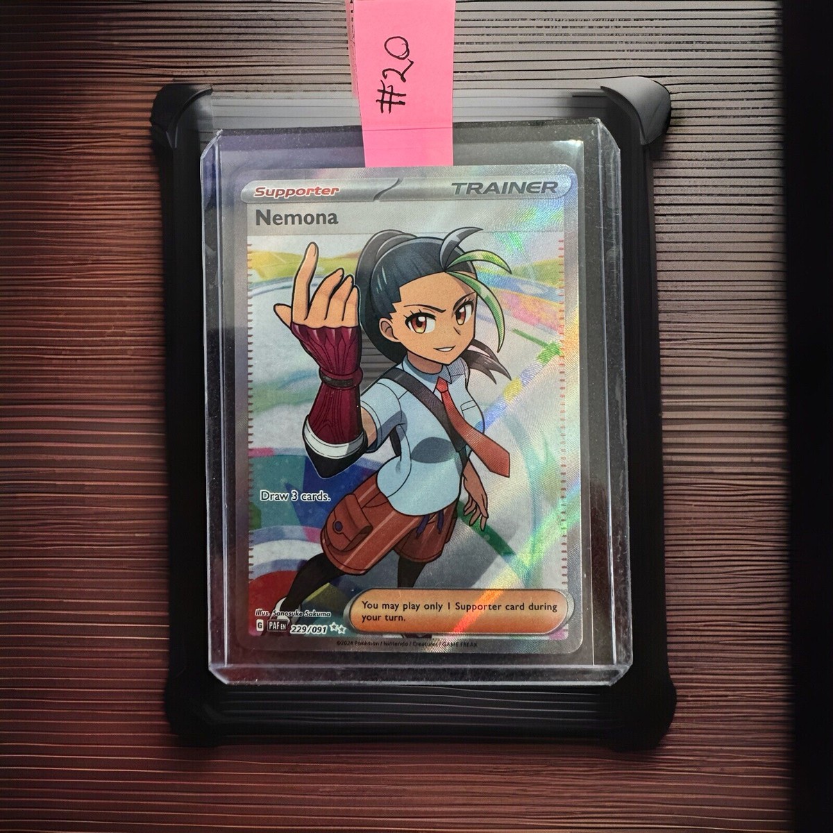 Nemona 229/091 Full Art Trainer Paldean Fates Pokemon TCG Card NM/MINT