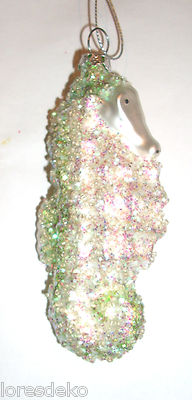  Christbaumschmuck - Glas - Seepferdchen-Hänger - Goodwill