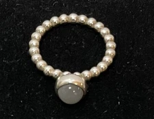 Pandora Ale Sterling .925 Silver Birthday Blooms Ring Size 5 (J-032)