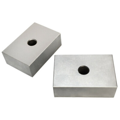 PAIR 1-2-3 Metal Blocks with ONE HOLES PC