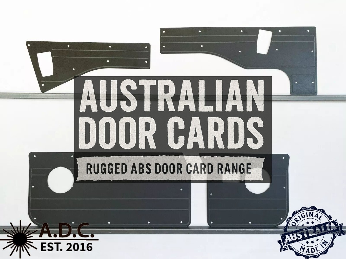 Grey ABS Waterproof Cargo Kit Door Cards Fits Nissan GQ Y60 Patrol