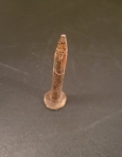 WWII-Era Railroad Nail Dated 1940 - Picture 3 of 3