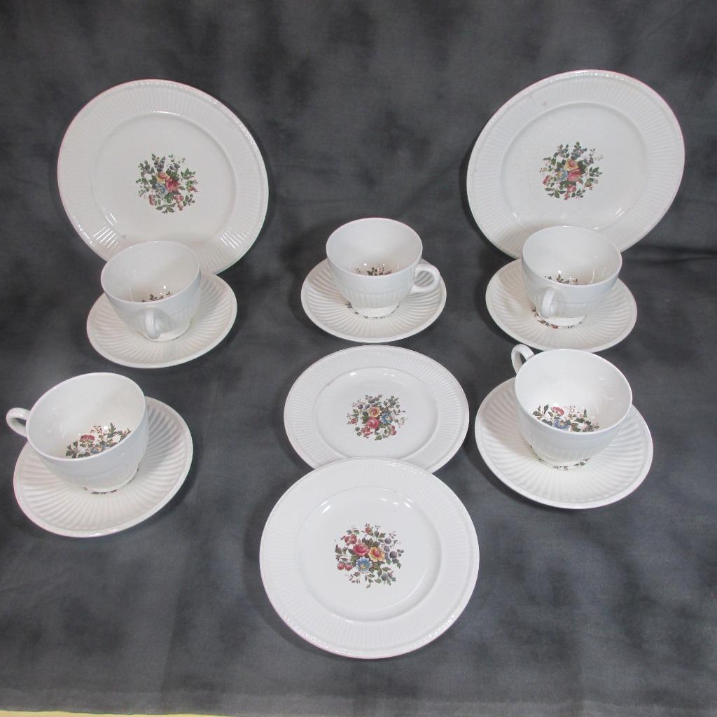 Vintage Wedgwood Edme Conway 14 Pieces, 5 Cup/Saucers, 4 Plates | eBay