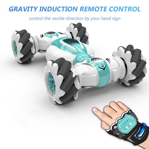 S-012 RC Coche Acrobacias RC Control Remoto Coche Acrobacias 360 Rotación Escalada Coche I1G4 - Imagen 2 de 12