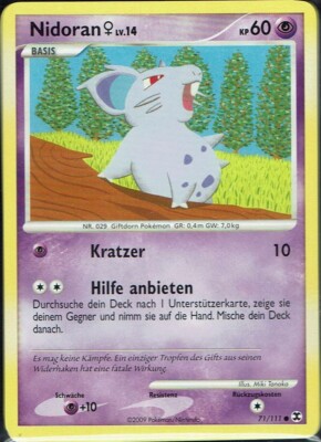 Pokemon Karte Trading Card Game Aufstieg der Rivalen Nr. 71/111 Nidoran