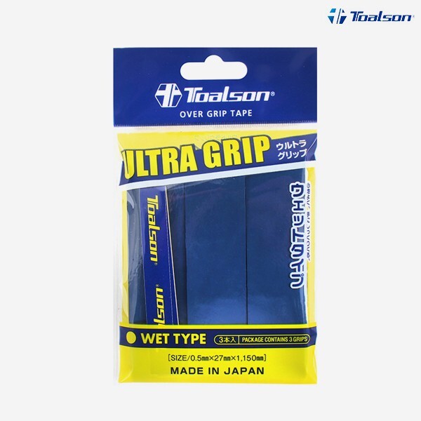 Теннисная ракетка для бадминтона Toalson Ultra Grip с захватом для ракетки 0,5 мм Темно-синий 3шт