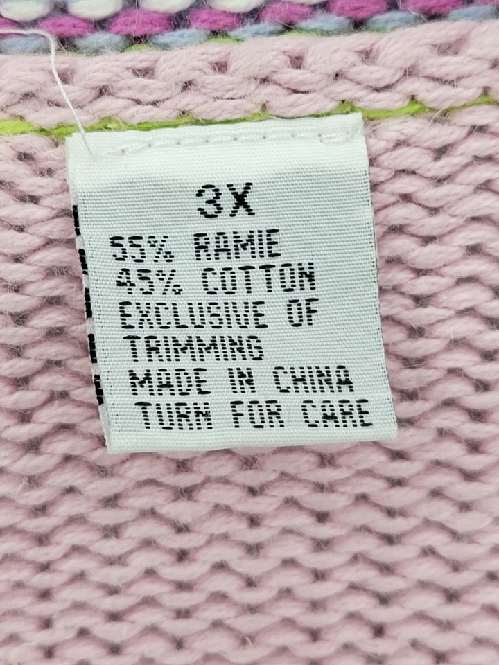 Cárdigan Suéter Tejido Libro de Cuentos Para Mujer Plus 3X Bordado Floral Lentejuelas Artístico Foto 4 de 4