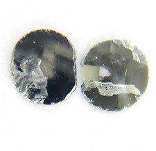 0.30TCW 5.2MM ROUND DISC SHAPE GRAY NAS COLOR ANTIQUE SLICE NATURAL DIAMOND PAIR
