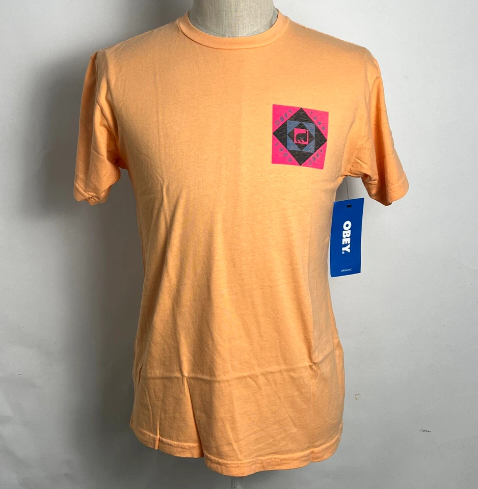 Camiseta orgánica Obey para hombre Obey OP batido de papaya talla XL NUEVA CON ETIQUETAS Andre Foto 2 de 3