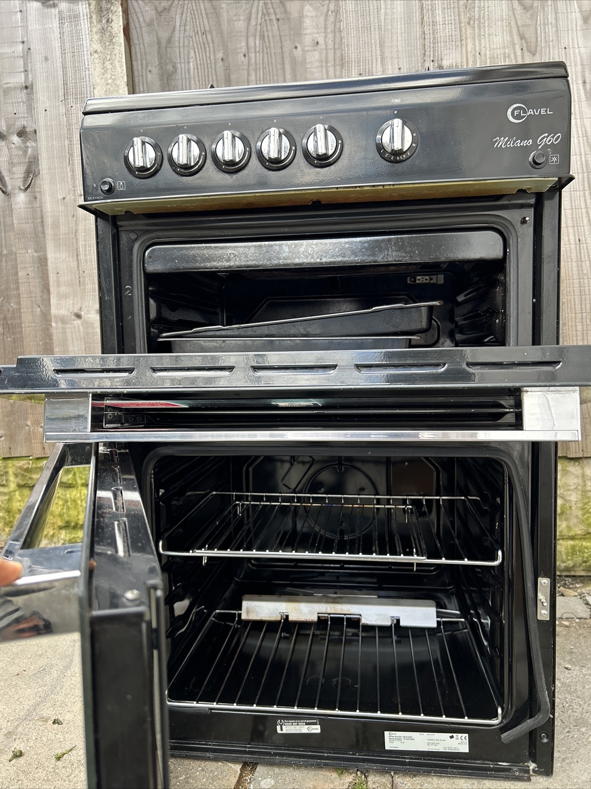 FLAVEL ML61NDK 60cm Full Gas Cooker Black eBay