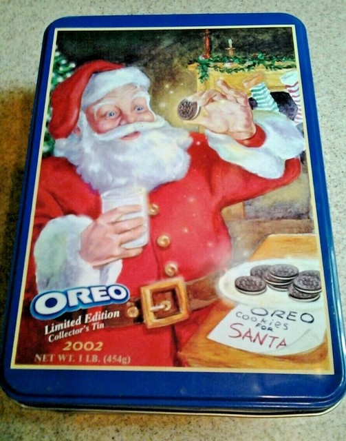 2002 OREO Collectible Tin Limited Edition Cookies for Santa eBay