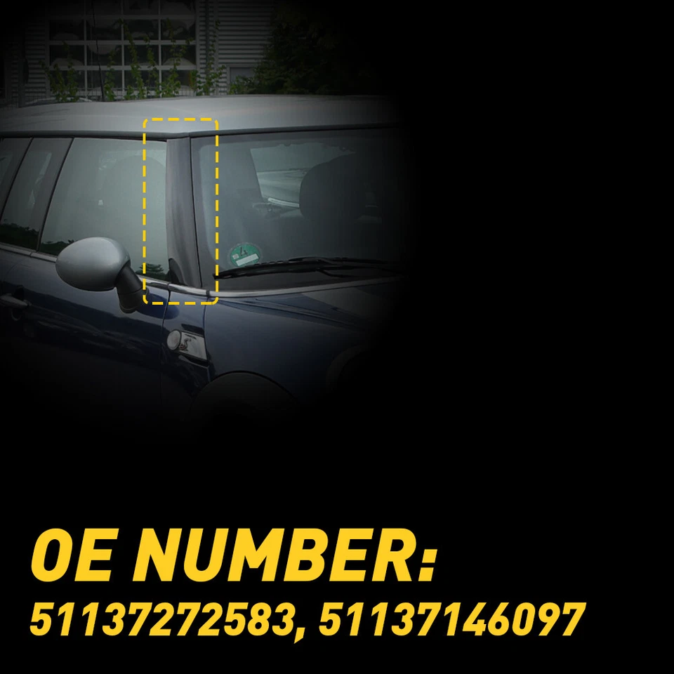 Front Left Windshield A Pillar Trim For BMW Mini Cooper R55 R56 R57 51137272583 - Image 4 of 4