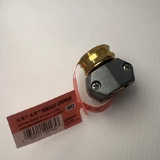 Gilmour Solid Metal 3/4",5/8" Female Hose Coupling MQ 01FZGF