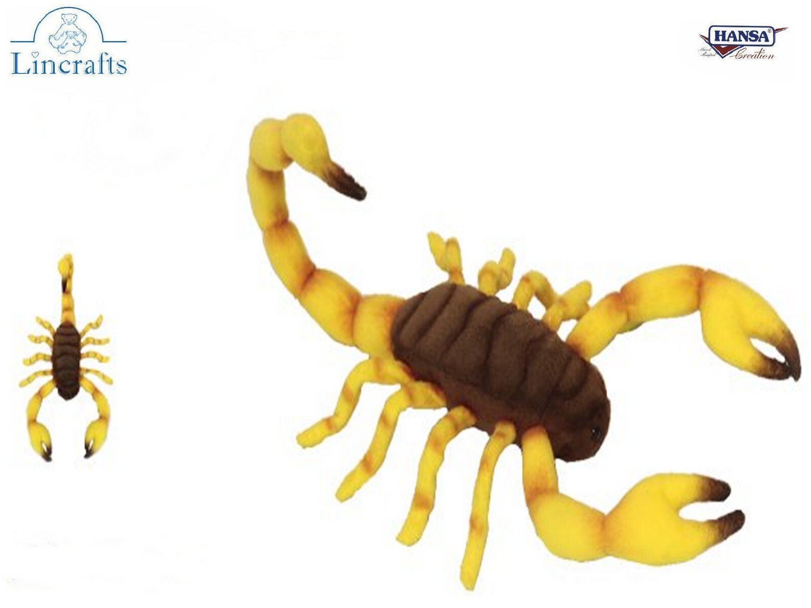 Scorpion Plush Soft Toy by Hansa 6564 -Brand New- Lincrafts UK Est 1993