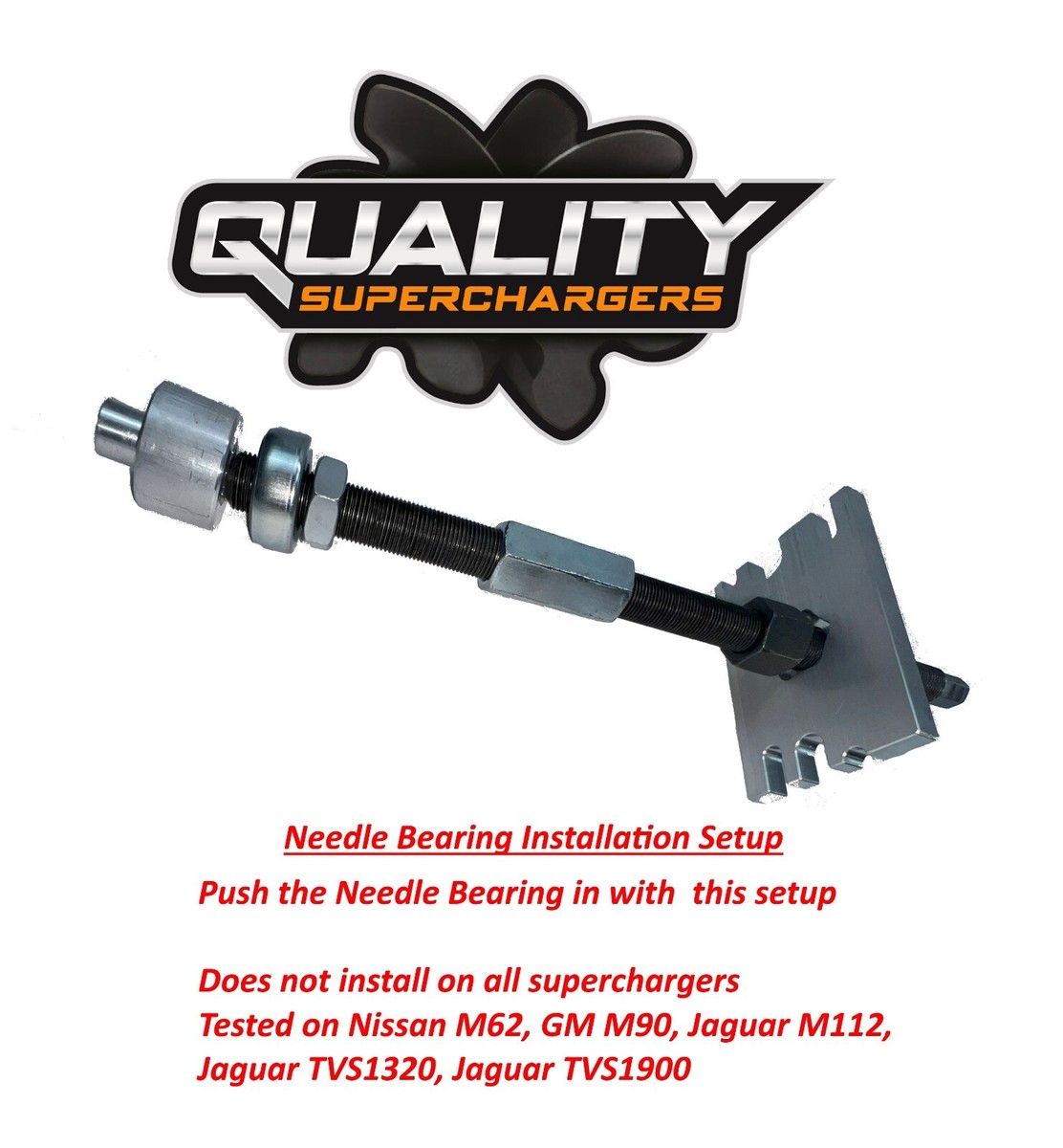 Supercharger Drive Hub Needle Bearing Puller Tool Front inlet