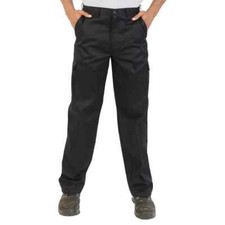 Image of Absolute Apparel Mens Combat Workwear Cargo Pocket Trousers AA75 Black Size 38R