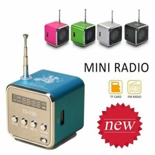 Portable Mini FM Radio USB Digital Speakers Music Player Support TF/SD Card