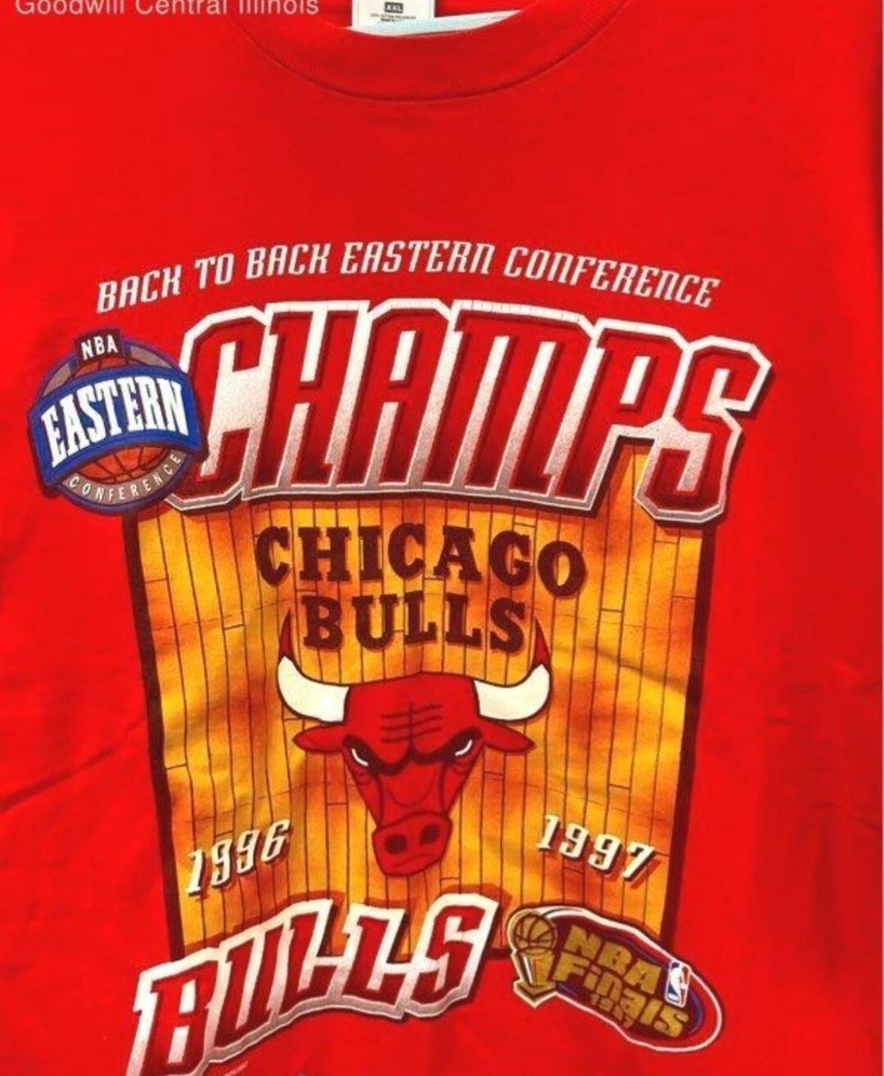 Vintage 1997 Chicago Bulls Eastern Conference NBA Finals Champs