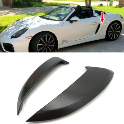 Unpainted ABS Side Air Scoop Vents Intake for Porsche 981 Cayman Boxster NO Logo