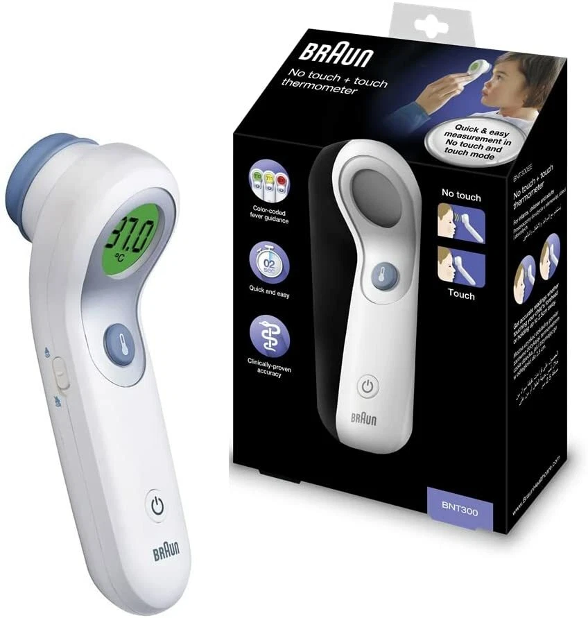BRAUN Thermometer Infrared No Contact Forehead Baby Digital Temperature Gun
Opens in a new window or