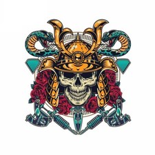 Japan Samurai Yakuza Tattoo Snake Decal Sticker