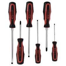 KS TOOLS ErgoTorquePlus Schraubendreher-Set 6-tlg Schraubenzieher Schlitz, PH
