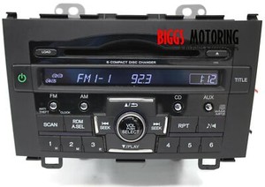 2007-2011 Honda CRV Radio Stereo 6 Disc Changer Cd Player 39100-SWA