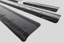 Einstiegsleisten für OPEL MOKKA B ab2021 Schwarz GLANZ Sicken Pulverbeschichtet