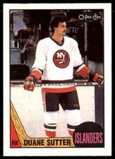 1987-88 O-Pee-Chee Duane Sutter New York Islanders #43