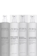 Zero% Complete Bath Kit(Shampoo, Conditioner, Shower Gel, Body Lotion)