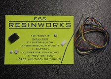 1/24 SCALE ENGINE DETAIL KIT 5 COLORS OF WIRE DISTRIBUTOR BATTERY SOLENOID MSD