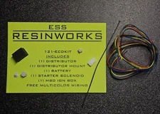 1/24 SCALE ENGINE DETAIL KIT 5 COLORS OF WIRE DISTRIBUTOR BATTERY SOLENOID MSD