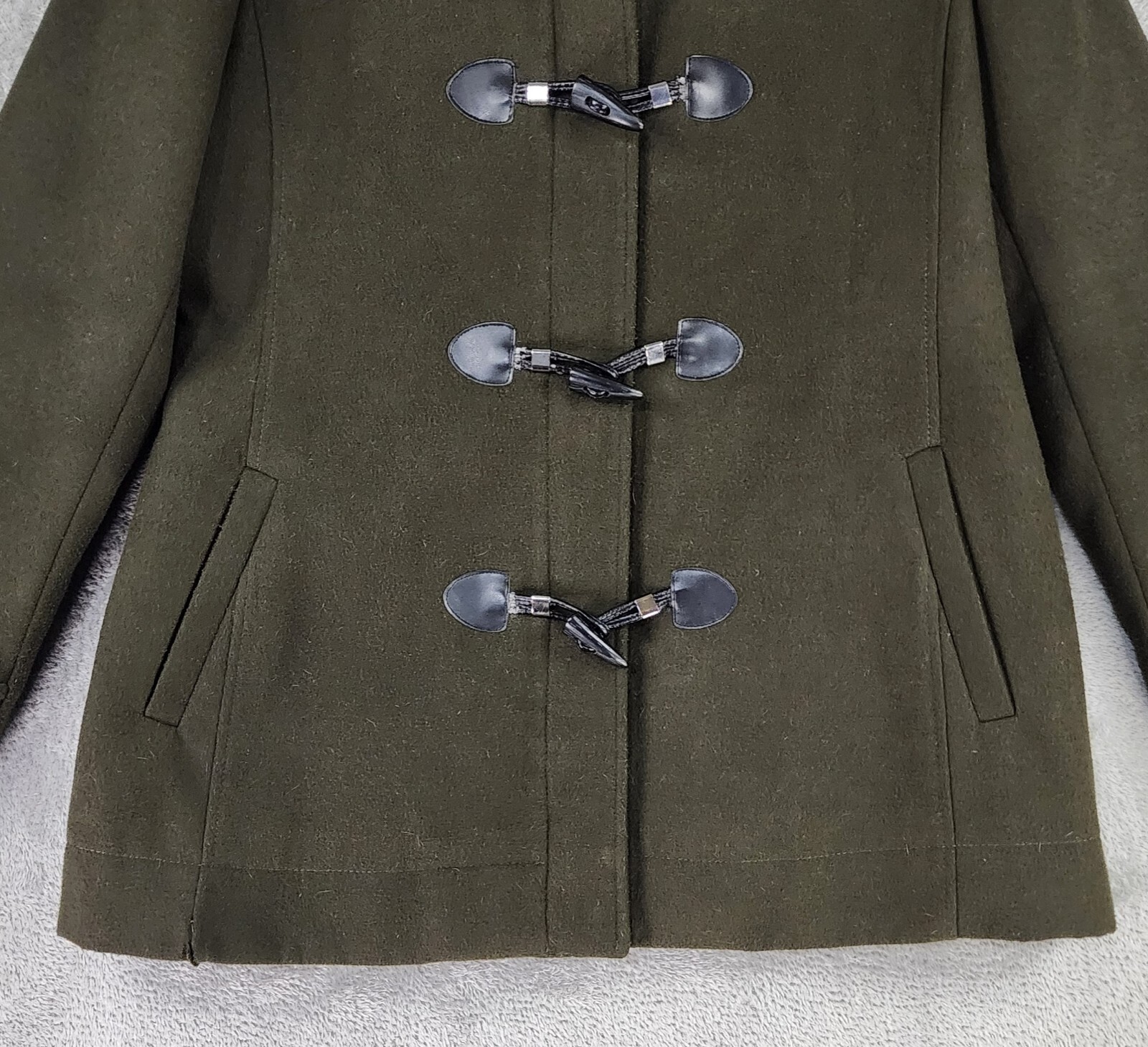 BCBGeneration Jacket Womens Large Olive Green Tog… - image 8