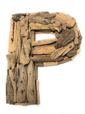 P Driftwood Letter 10" Home Decor - Rustic Accents lis31001p