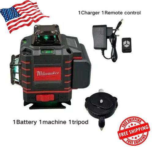 Milwaukee 4D 16 Lines Green Beam 360° Self-leveling Laser - Laser Level Tool
