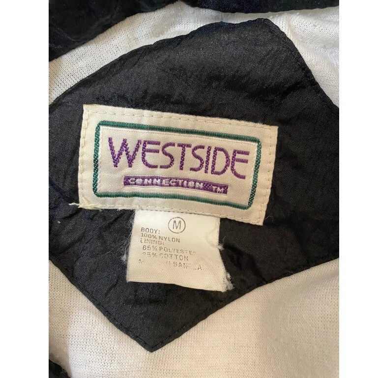 Vintage Windbreaker Track Suit Bimber Jacket Westside Connection Nylon Women M - Image 3 of 3