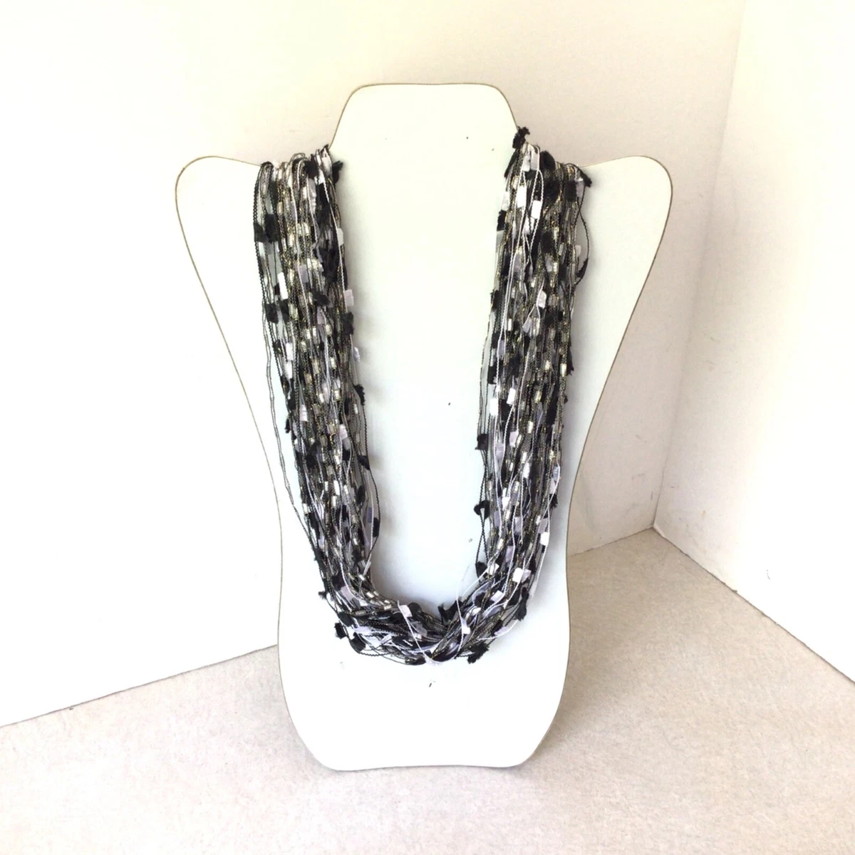 Confetti scarf necklace discount