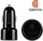 Griffin USB-C In Car Charger Fast Charge 3.0 Amp Universal in Black 
