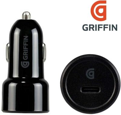 Griffin Usb-C Auto Ladegerät Schnell Laden 3.0 Amp Universal IN Schwarz