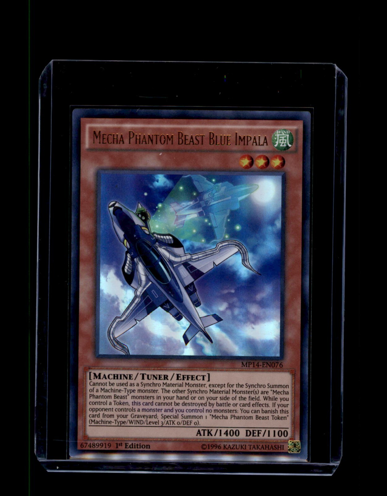 Yu-Gi-Oh Mecha Phantom Beast Blue Impala 1st Edition UR MP14-EN076